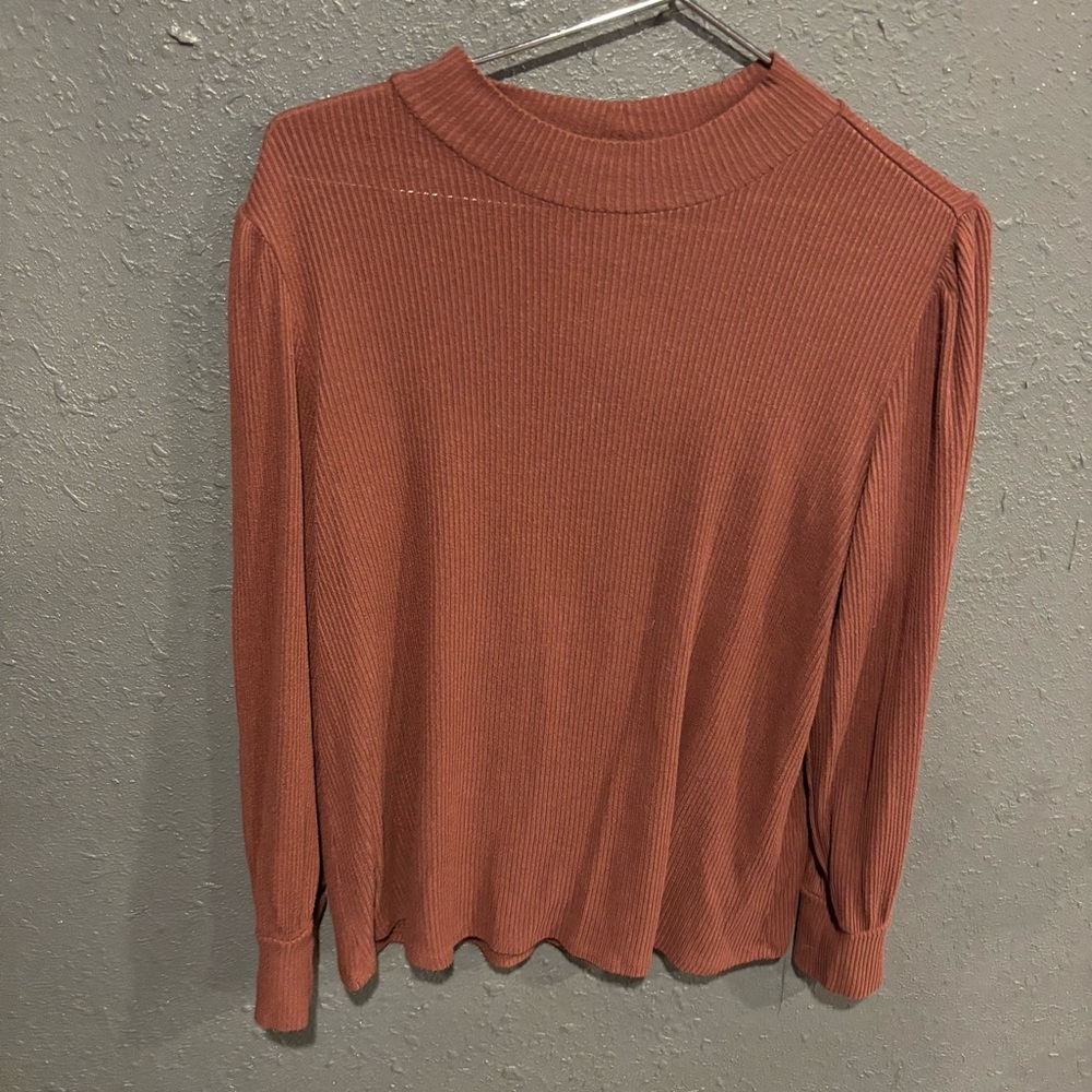Women’s 24/7 Maurice’s Ribbed Knit Long Sleeve Top